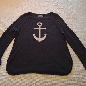 Wooden Ships Anchor Sweater S/M
